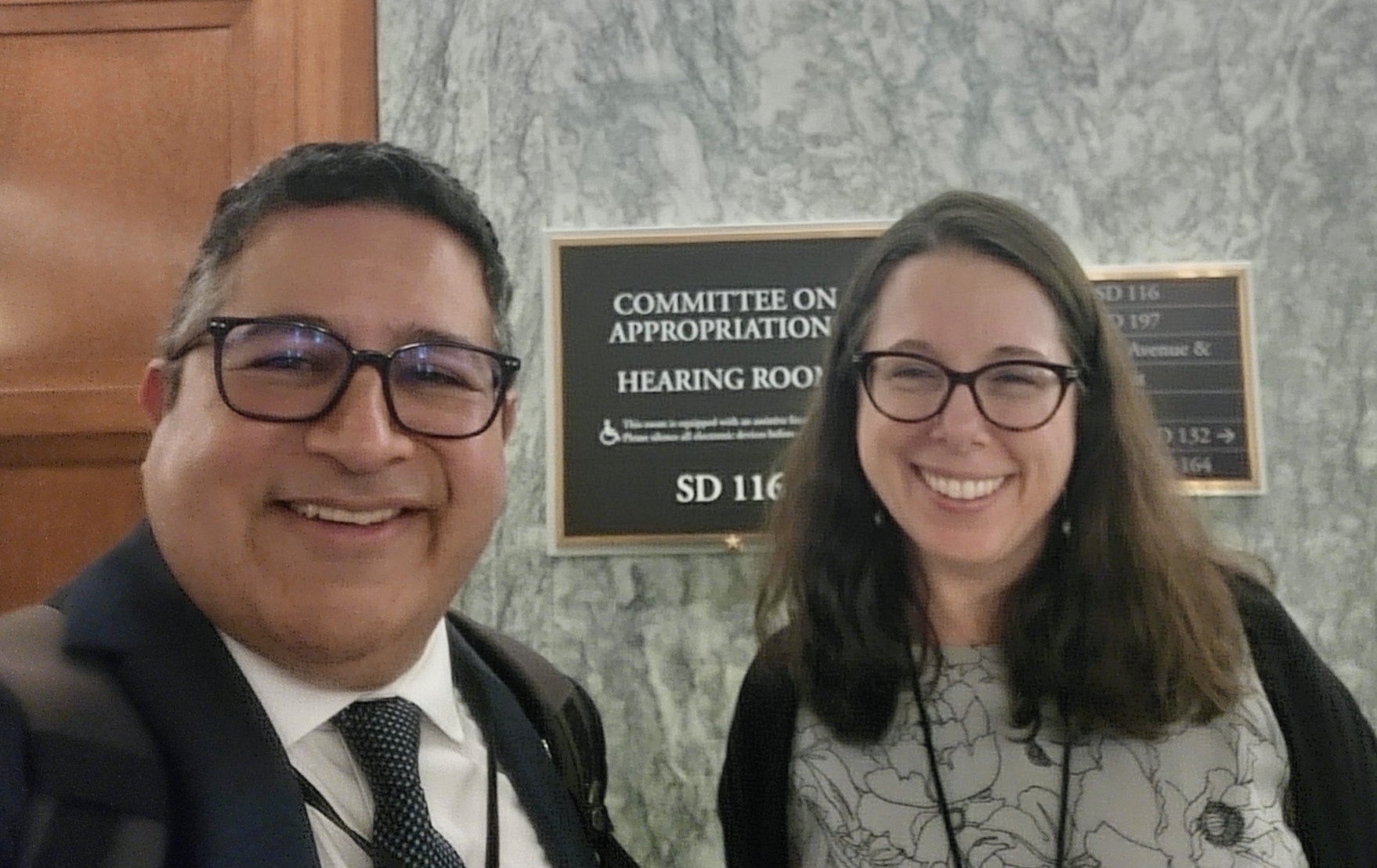 Selfie of Ernesto Castañeda & Abigail Fisher Williamson