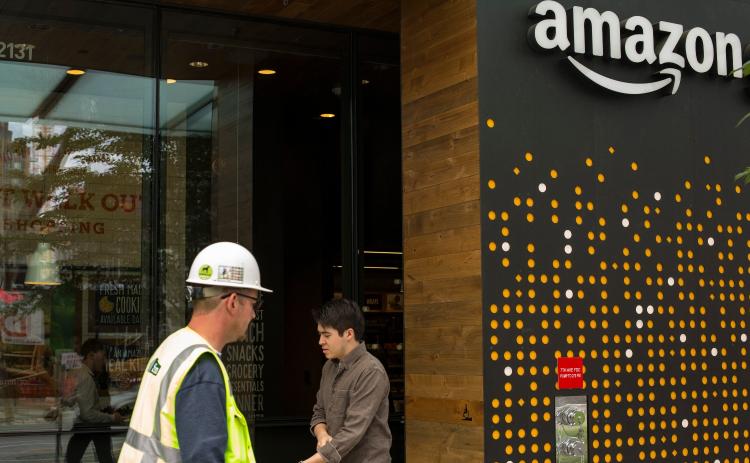 Amazon logo on building