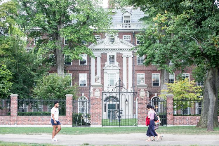 McKinlock Hall on a college campus
