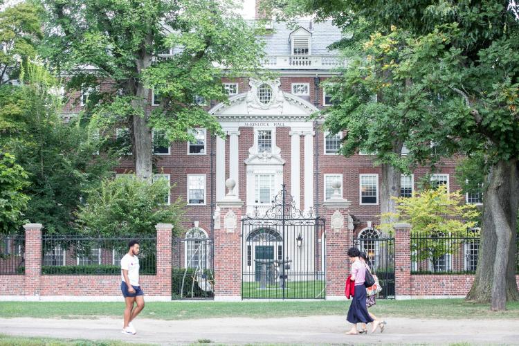 McKinlock Hall on a college campus