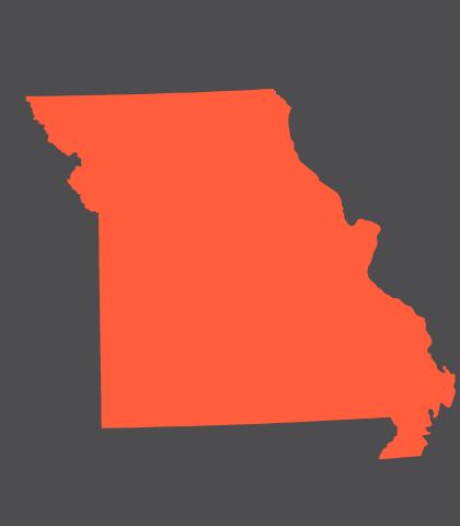 Illustration of the state of Missouri
