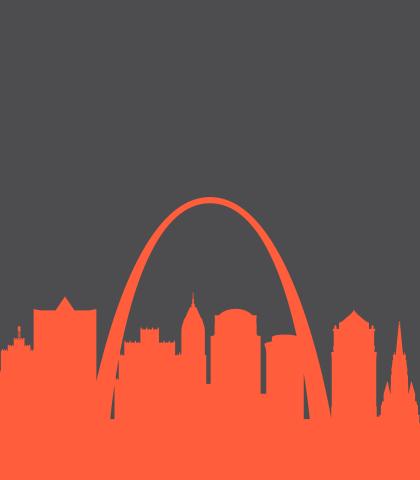 St. Louis skyline illustration 
