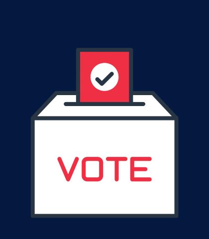 Voting box illustration