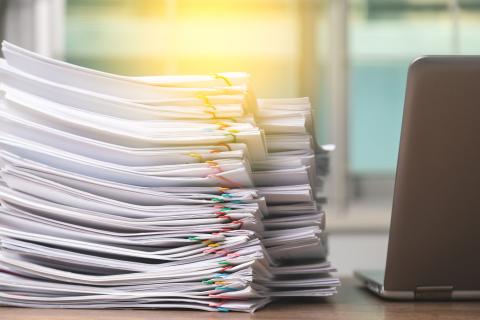 Stack of papers 