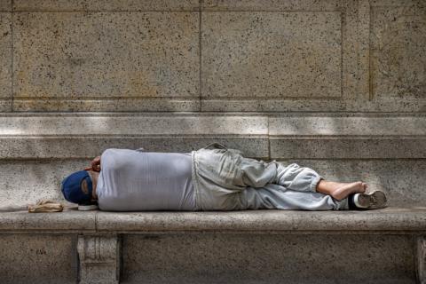 homeless man