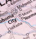 Map of Oklahoma City and surrounding area