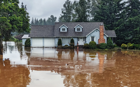 Flooded home