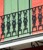 Balcony on Bourbon St in New Orleans, LA
